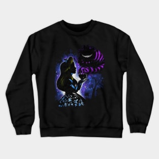 Alice and evil cat Crewneck Sweatshirt